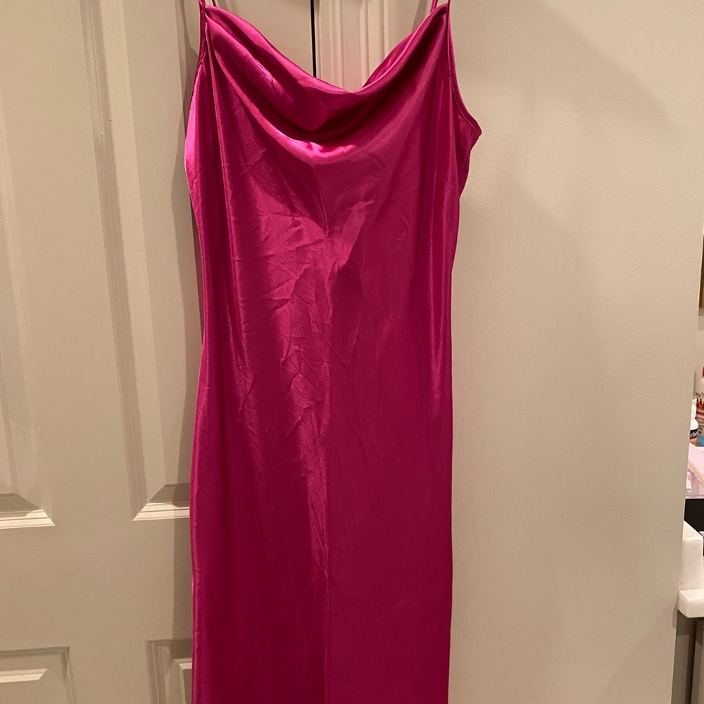 Pink Silky Dress